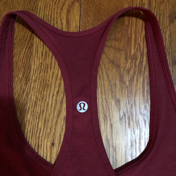 Lululemon Racerback tank burgundy size 6 - Picture 3 of 5